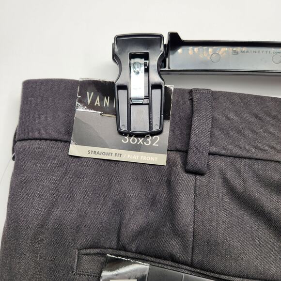 NWT Van Heusen Gray Straight Fit Pants Men's Trouser Slacks 36X32 - Picture 7 of 9